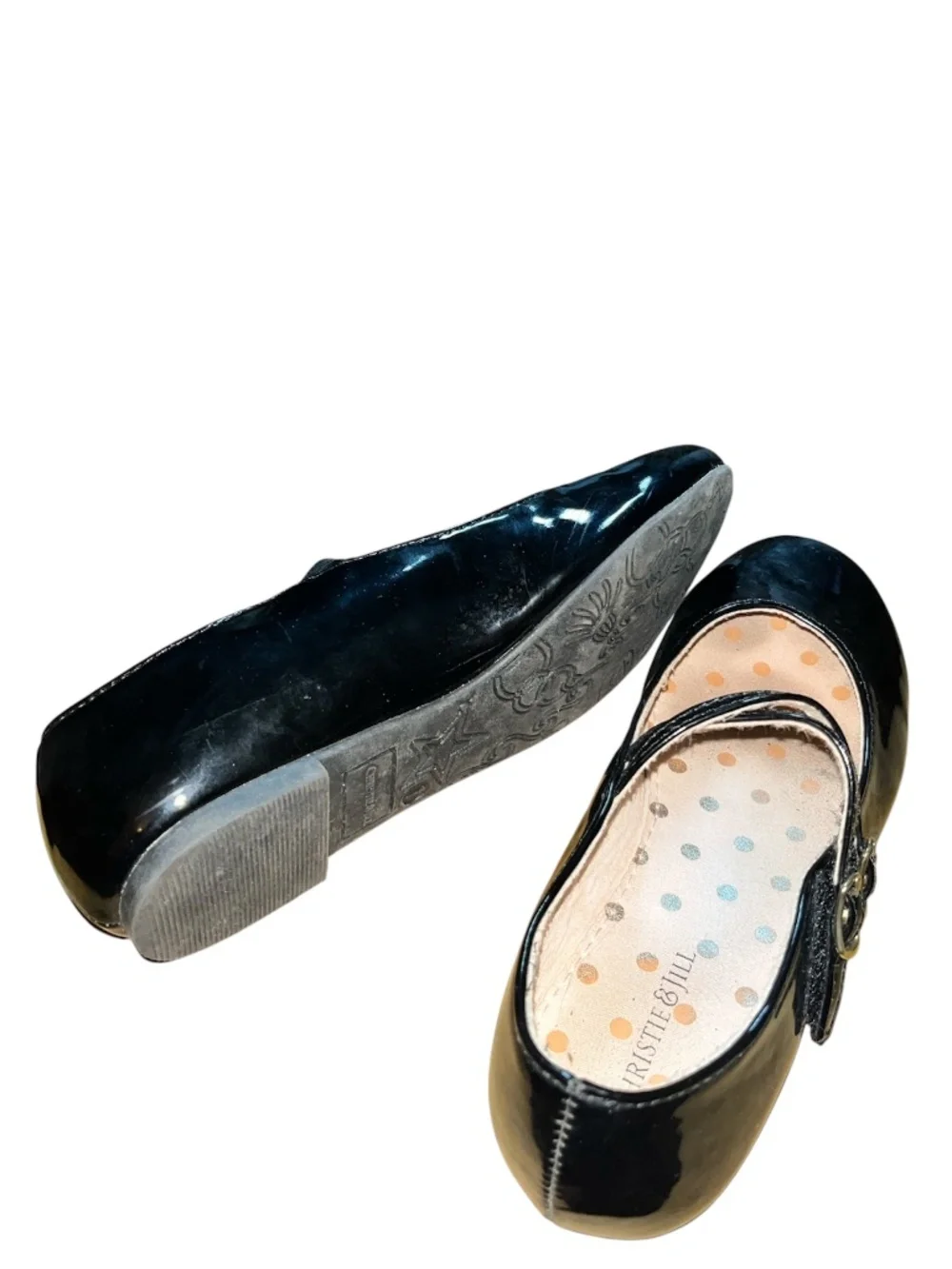 Christie & Jill Little Girls’ Black Mary Jane Dress Shoes Sz-1M